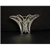 Image 1 : Beau Sterling Silver Filigree Butterfly Brooch