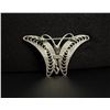 Image 2 : Beau Sterling Silver Filigree Butterfly Brooch