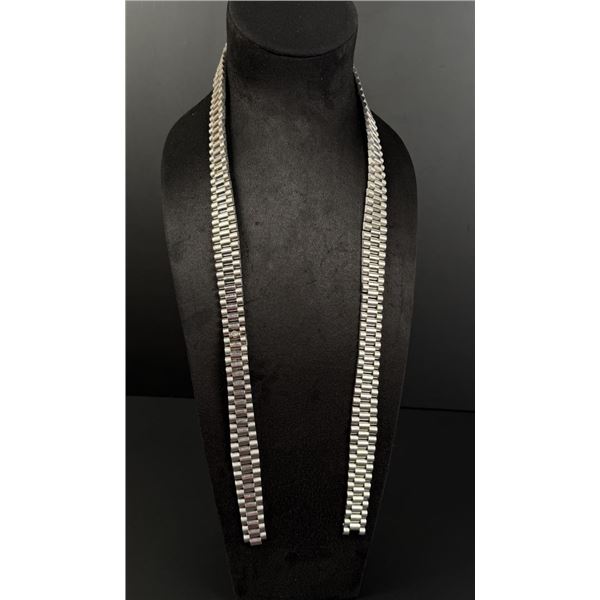 Long Rolex Oyster Perpetual Watch Link Necklace