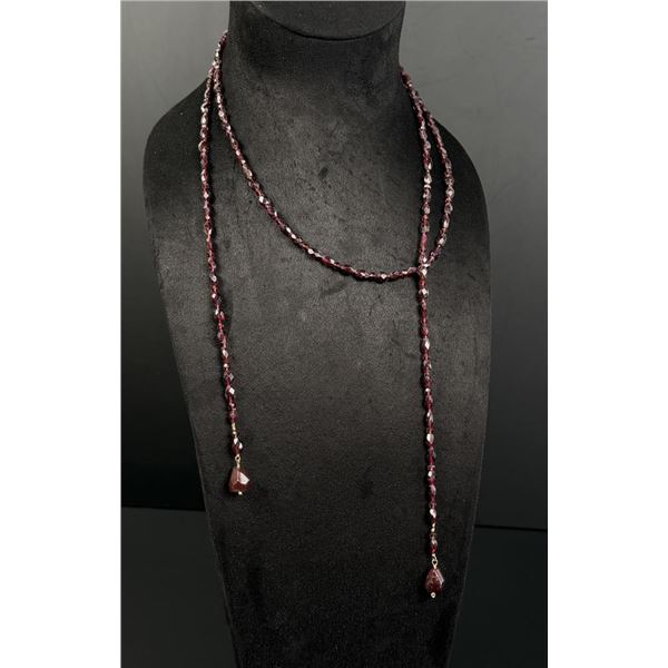 Victorian Faceted Garnet Necklace
