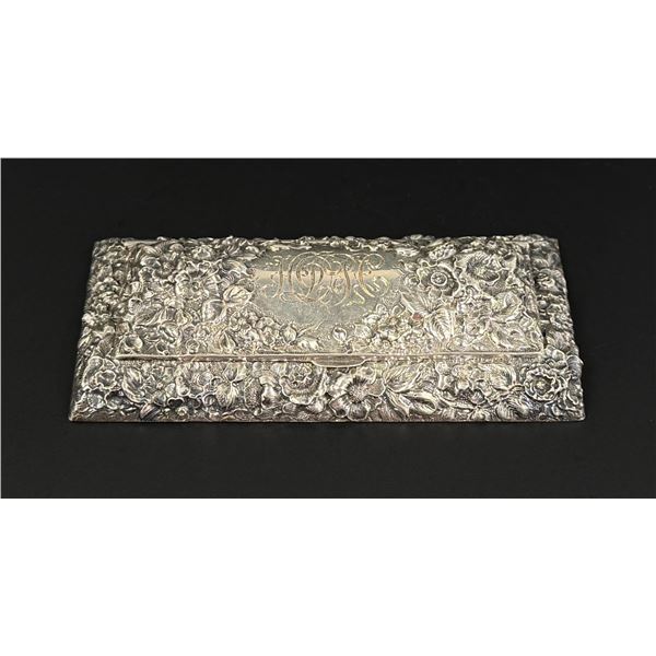 Victorian Shiebler Sterling Snuff Stamp Box