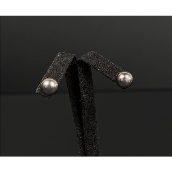 14K Gold Tahitian Pearl Earrings