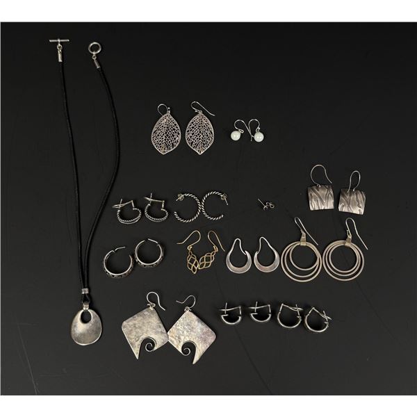 Collection of Sterling Silver Earrings