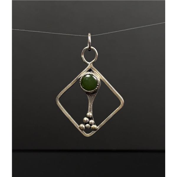 Sterling Silver Jade Pendant
