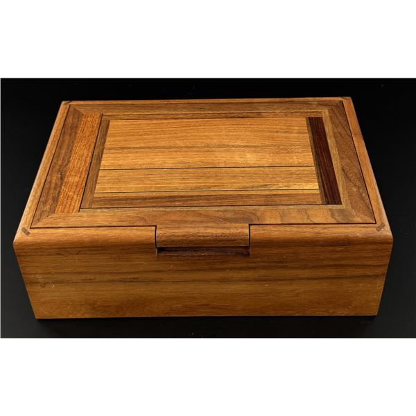 Acacia and Oak Wood Jewelry Box