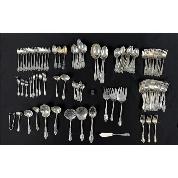 Large Collection of Sterling Silver Flatware
