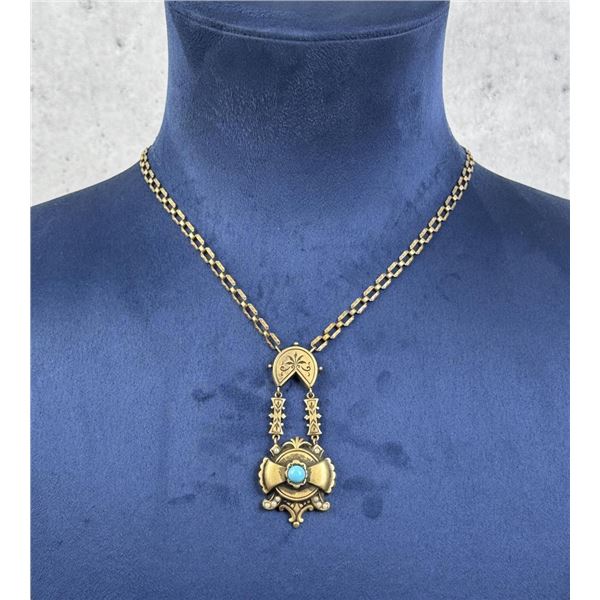 Victorian Gold Vermeil Sterling Silver Necklace