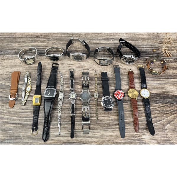 Collection of Quartz Watches and Bands