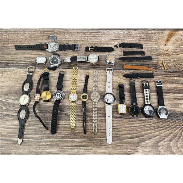 Collection of Quartz Watches and Bands