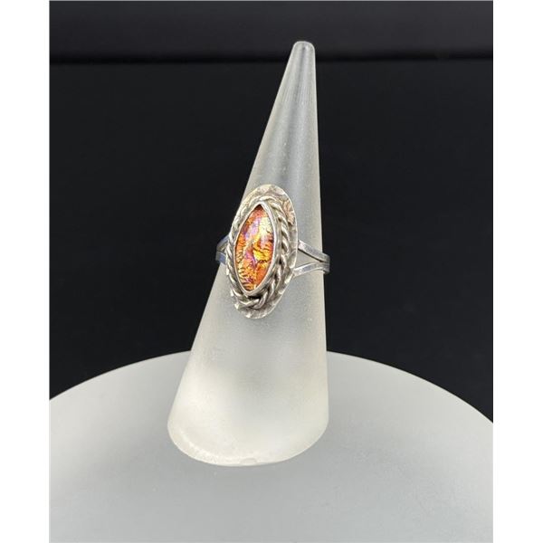 Sterling Silver Dragons Breath Ring