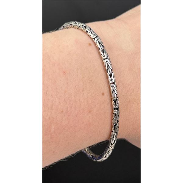 Sterling Silver Byzantine Bracelet