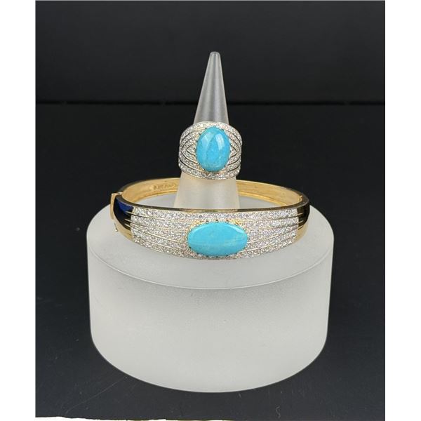 Sterling Silver Turquoise Cabochon Jewelry
