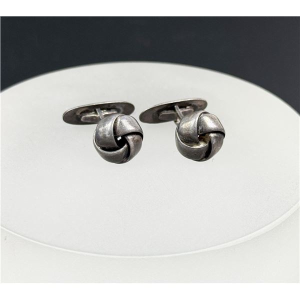 S Christian Fogh Sterling Silver Cufflinks