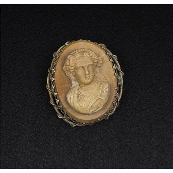 Victorian Pompeii Lava Cameo Grand Tour
