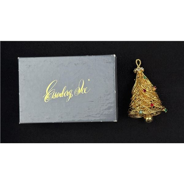 Eisenberg Ice Christmas Tree Brooch