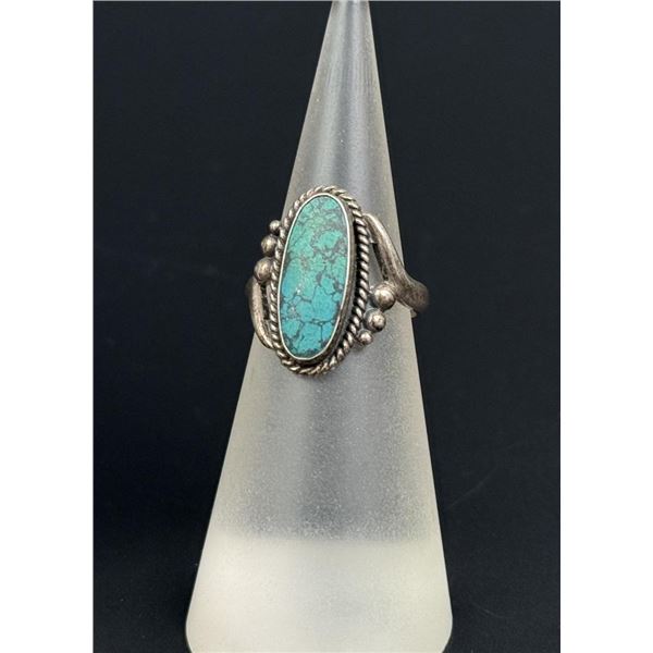 Navajo Sterling Silver Turquoise Ring