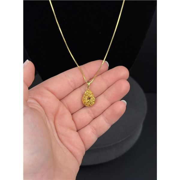 Sterling Silver Citrine Necklace