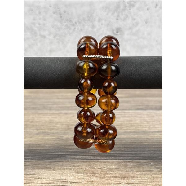 Baltic Amber Double Strand Bracelet