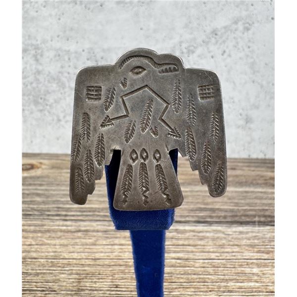 Navajo Fred Harvey Sterling Thunderbird Brooch