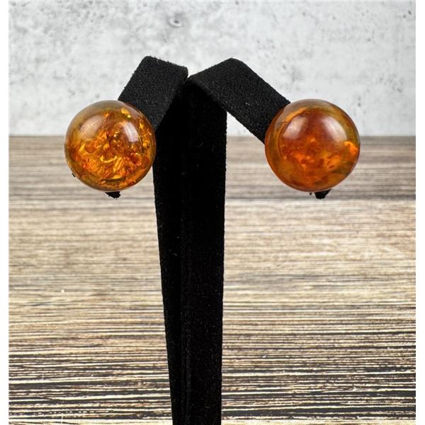 Baltic Amber Bead Earrings