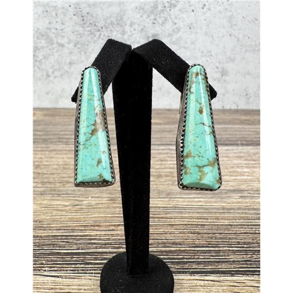 Navajo Sterling Silver Turquoise Earrings