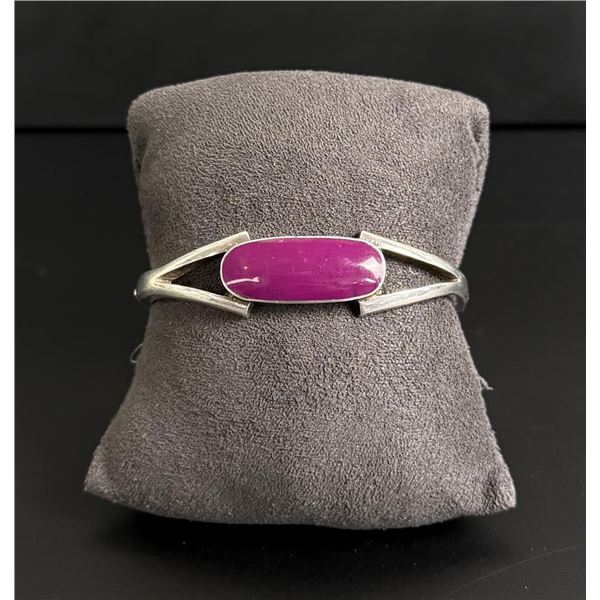 Taxco Mexico Sterling Silver Sugilite Bracelet