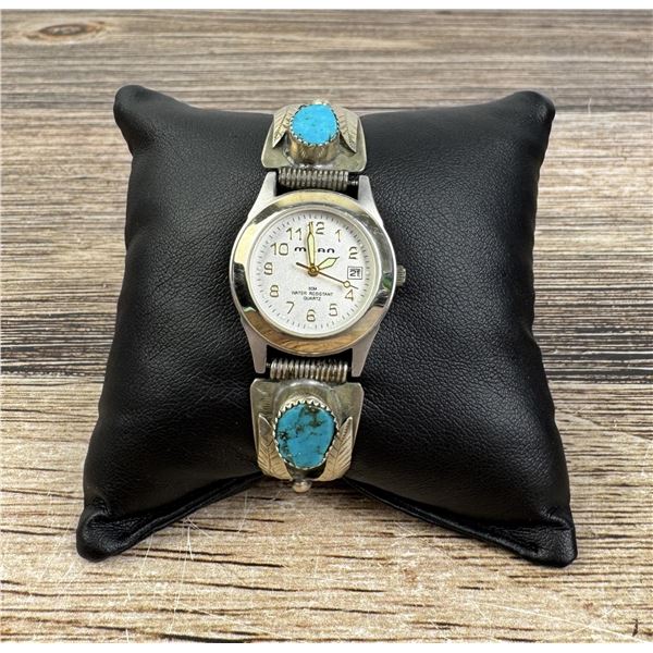 Navajo Nickel Silver Watch Band Tips