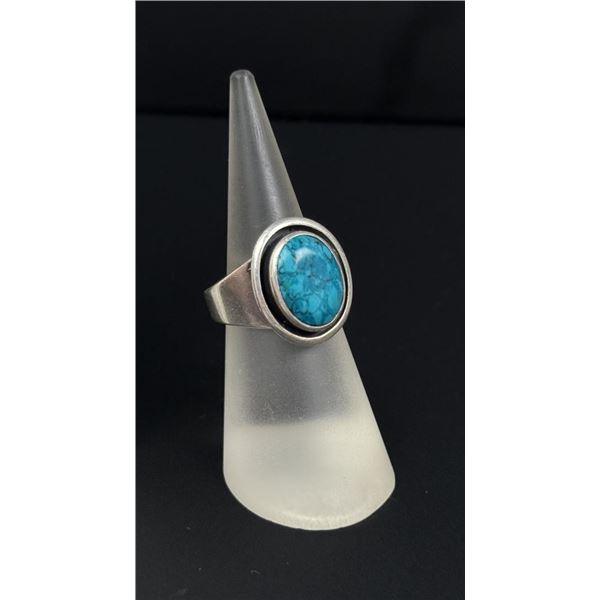 Navajo Sterling Silver Turquoise Ring