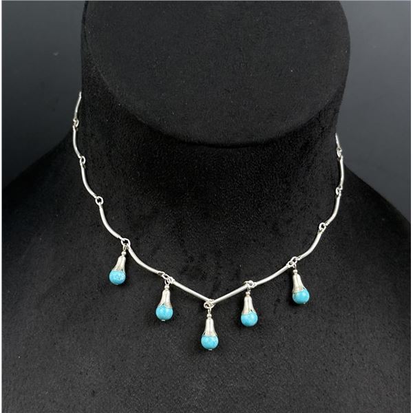 Carolyn Pollack Relios Sterling Turquoise Necklace