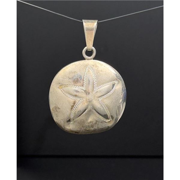 Taxco Mexico Sterling Silver Sand Dollar Pendant