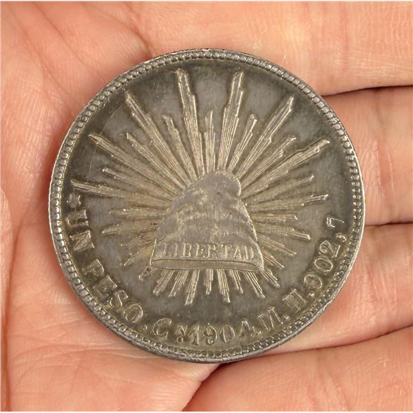 Mexico 1904 Silver Peso Coin