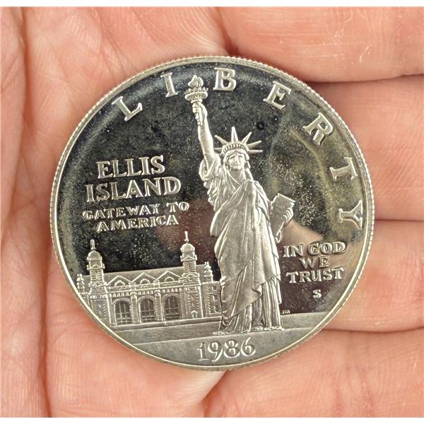 1986 Ellis Island Silver Coin