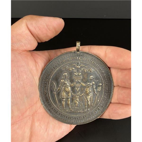 Silver Sebastian Dadler Johann Hohn Marriage Medal