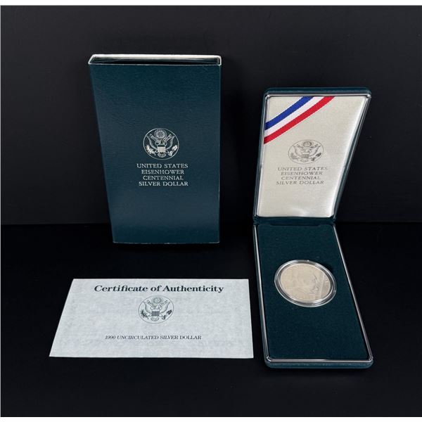 US Mint Eisenhower Centennial Silver Dollar Coin