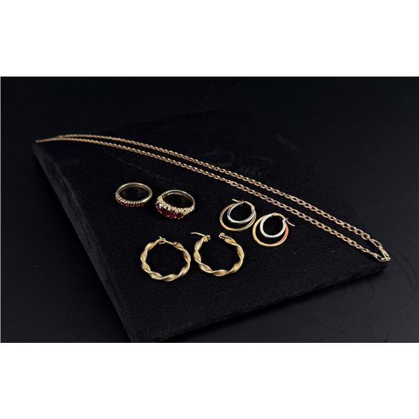 Collection of 9k Gold Jewelry