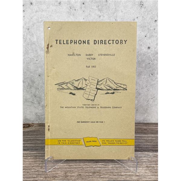 1955 Bitterroot Valley Montana Phone Book