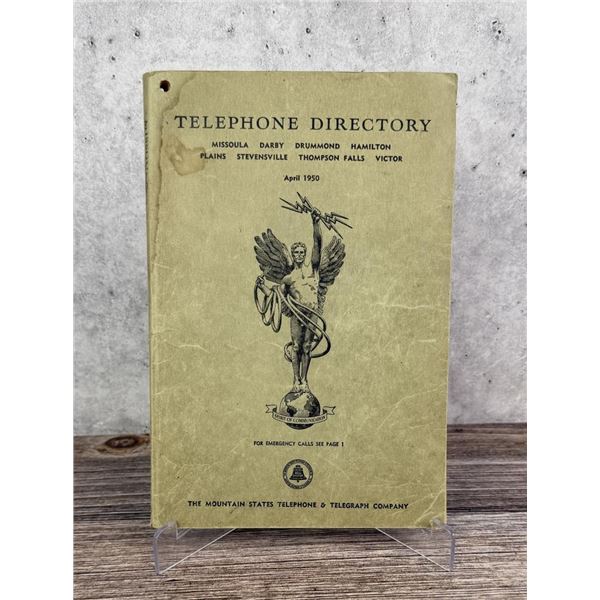 1950 Missoula Montana Telephone Directory