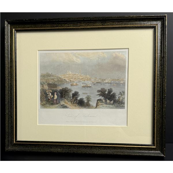 Samuel Fisher View of Baltimore Lithograph