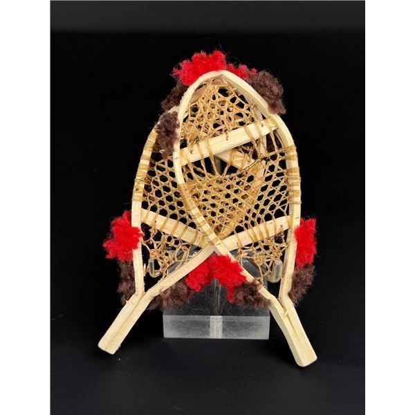 Miniature Huron Native American Indian Snowshoes