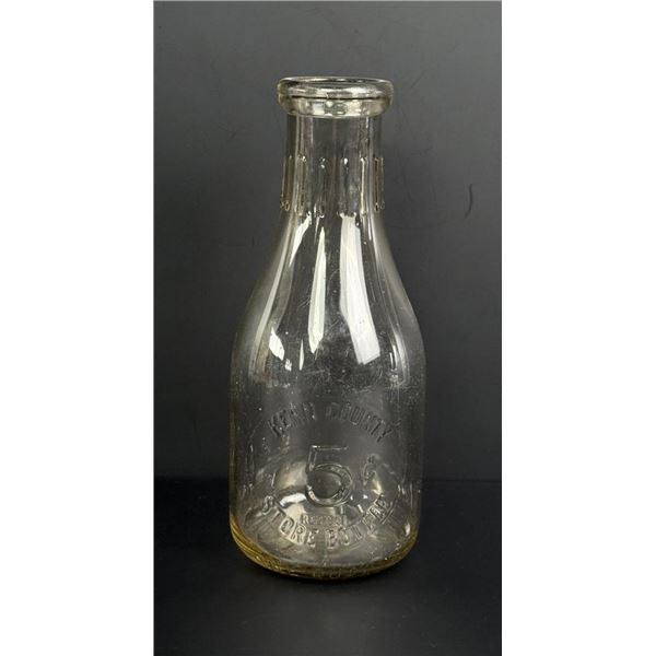 Kern County California Store Milk Bottle