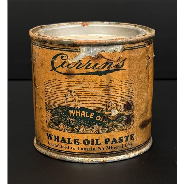 Currins Whale Oil Paste Tin Seattle Washington
