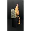 Image 5 : Folk Wood Rooster Shelf Sitter