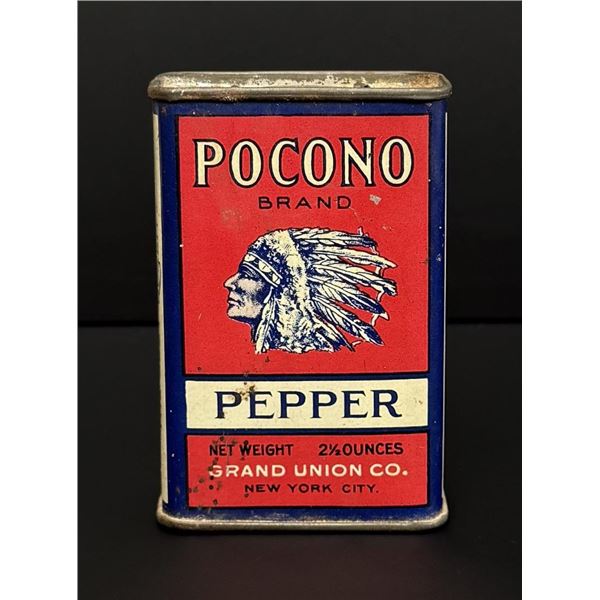 Pocono Brand Pepper Tin