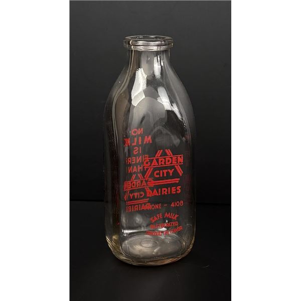 Missoula Montana Garden City Dairy Milk Bottle