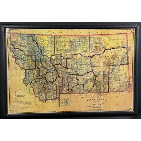 Hibbard and Van Hook State Map of Montana