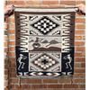 Image 1 : Navajo Indian Two Grey Hills Pictorial Sampler Rug