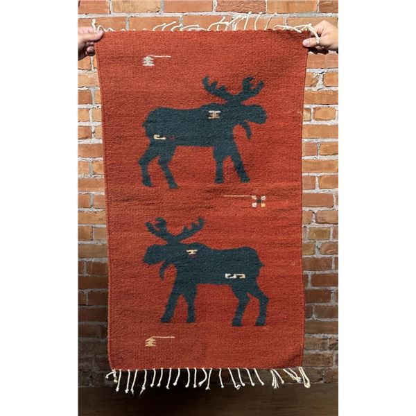 Zapotec Mexican Wool Moose Rug