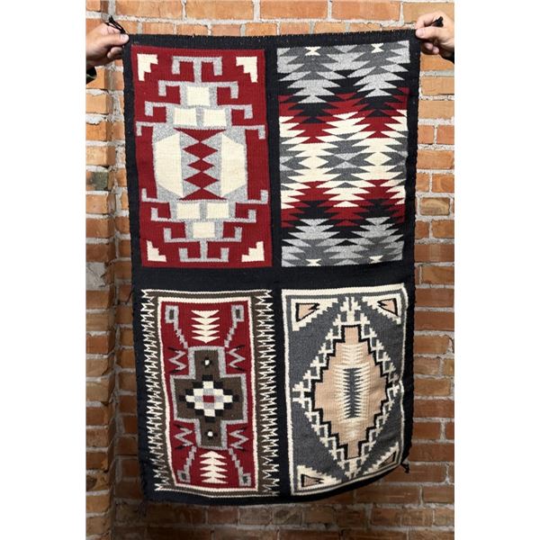 Navajo Indian Ganado Four in One Sampler Rug