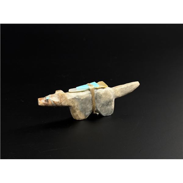 Zuni Carved Picasso Marble Coyote Fetish