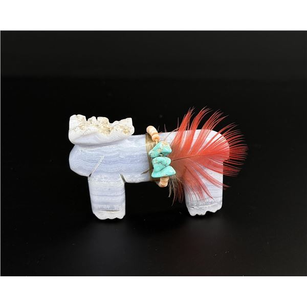 Zuni Carved Lace Agate Moose Fetish